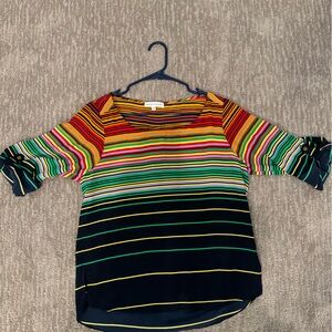 Amanda Uprichard colorful elbow length rolled sleeves with tab